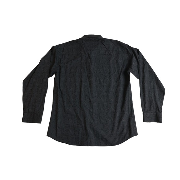 Jared Lang all over floral print black XL Button Down shirt - Picture 4 of 8